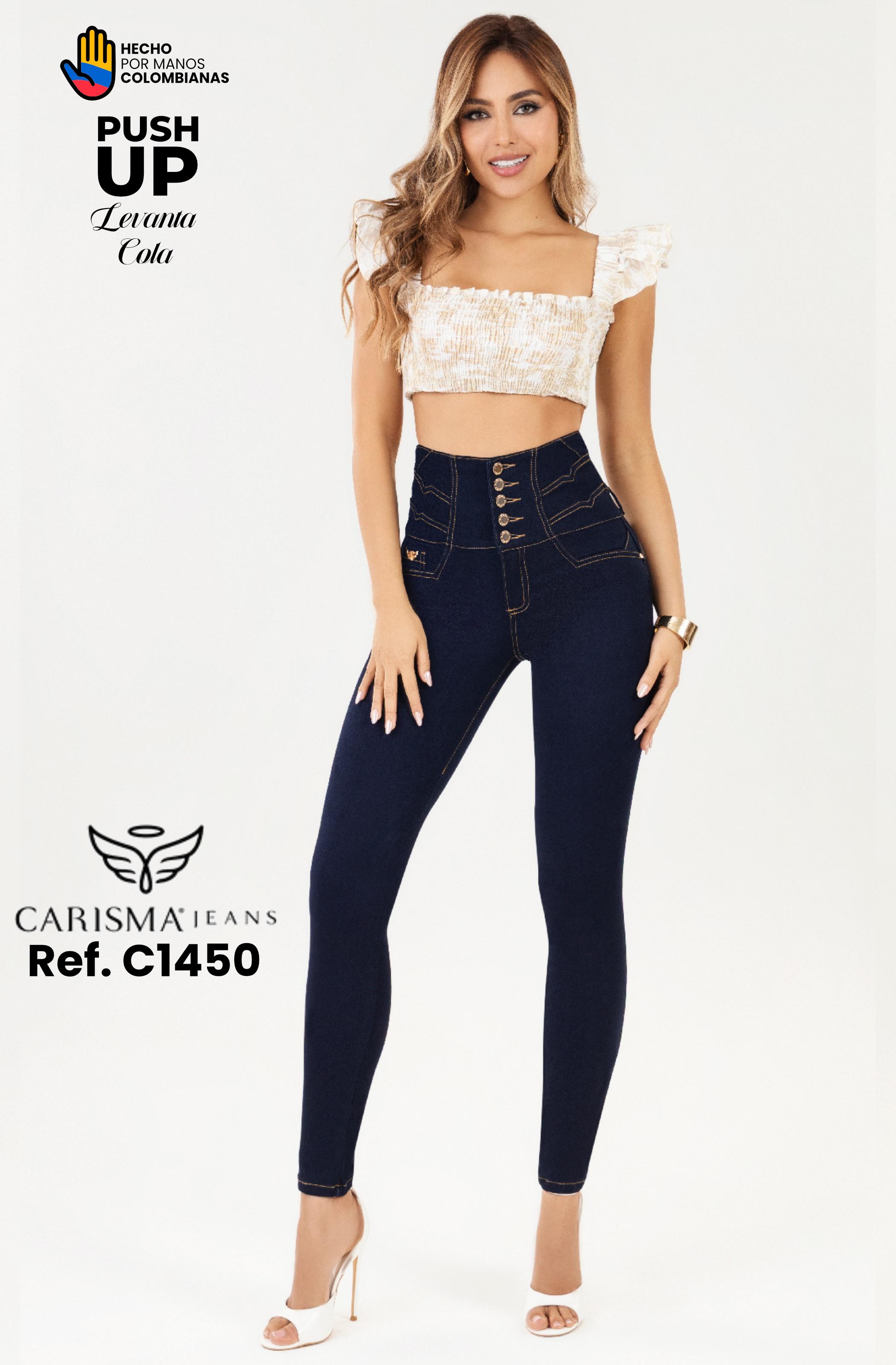 Jean Colombiano 5 Botones Realce Total